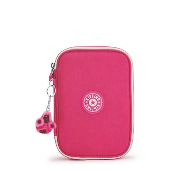 Kipling 100 Pens Classic Case Pouches Pink | USA-41KAFV