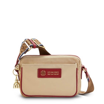 Kipling Abanu Crossbody Bags Beige | USA-89UMEB