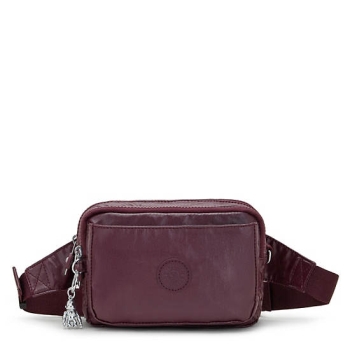 Kipling Abanu Multi Metallic Convertible Crossbody Bags Burgundy | USA-32REKZ