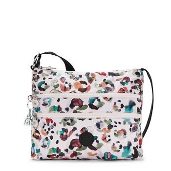 Kipling Alvar Printed Crossbody Bags White Multicolor | USA-60FCWI