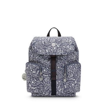 Kipling Anto Woodstock Backpacks White Blue | USA-86PHJR