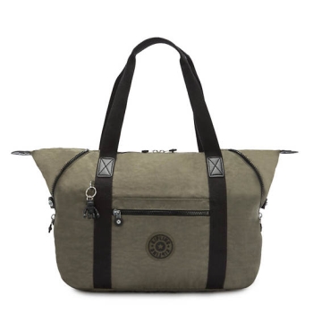 Kipling Art Medium Iconic Tote Bags Green | USA-65ZUXM