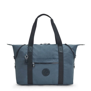 Kipling Art Medium Iconic Tote Bags Navy Grey | USA-97HVTU