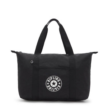 Kipling Art Medium Lite Tote Bags Black | USA-47BFXJ