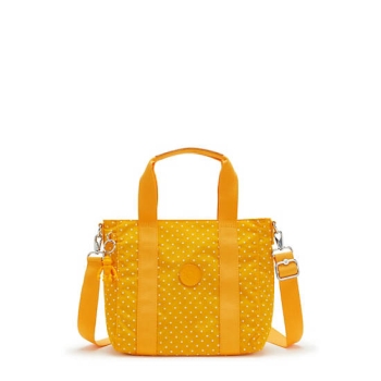 Kipling Asseni Mini Printed Tote Bags Yellow | USA-41GHPR