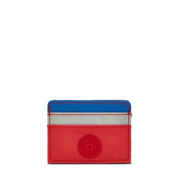 Kipling Cardy Card Holder Pouches Blue Red | USA-13ELUM