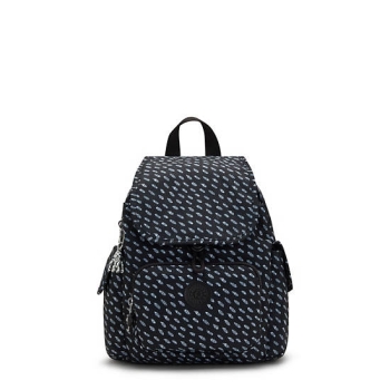 Kipling City Pack Mini Classic Printed Backpacks Blue | USA-62VENQ