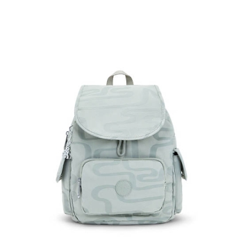 Kipling City Pack Small Classic Printed Backpacks Turquoise | USA-79HUTV