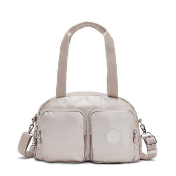 Kipling Cool Defea Metallic Shoulder Bags Beige | USA-12MLBD