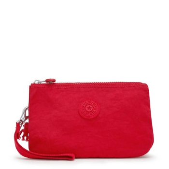 Kipling Creativity Extra Large Fashion Wristlet Pouches Red | USA-93NZVJ