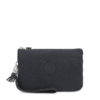 Kipling Creativity Extra Large Wristlet Pouches Navy | USA-10DLEV