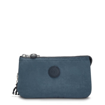 Kipling Creativity Large Pouches Navy Grey | USA-13CNDY