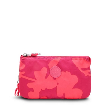 Kipling Creativity Large Printed Pouches Pink | USA-03JHAI