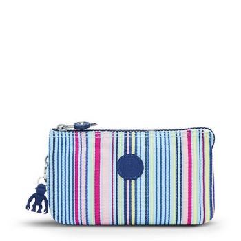 Kipling Creativity Large Printed Pouches Blue White | USA-29IANJ