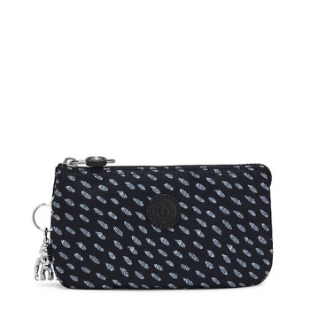 Kipling Creativity Large Printed Pouches Blue | USA-54VCTJ