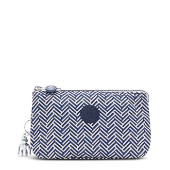 Kipling Creativity Large Printed Pouches Silver | USA-54YRUW