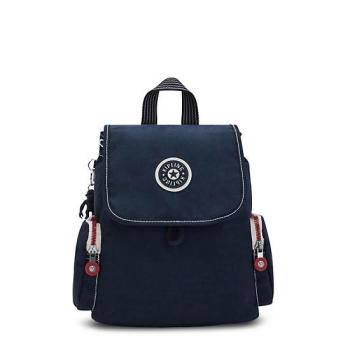 Kipling Ebba Backpacks Blue | USA-72QWZD