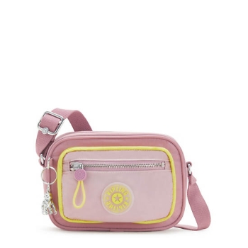 Kipling Enise Crossbody Bags Pink Yellow | USA-60GDCF