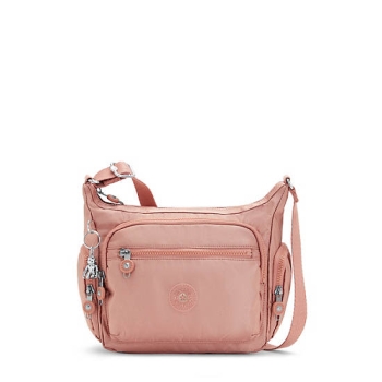 Kipling Gabbie Small Metallic Crossbody Bags Rose | USA-74CIGQ