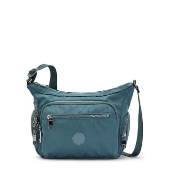 Kipling Gabbie Small Printed Crossbody Bags Navy Grey | USA-23WJVB