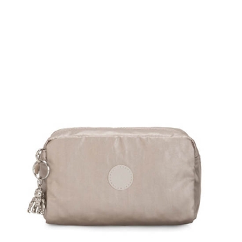 Kipling Gleam Metallic Pouches Beige | USA-48VOPQ