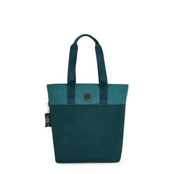 Kipling Hanifa 15" Tote Bags Turquoise | USA-74MAYG