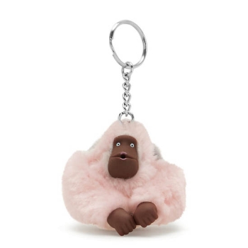 Kipling Mom And Baby Classic Monkey Keychains Pink | USA-21ALGU