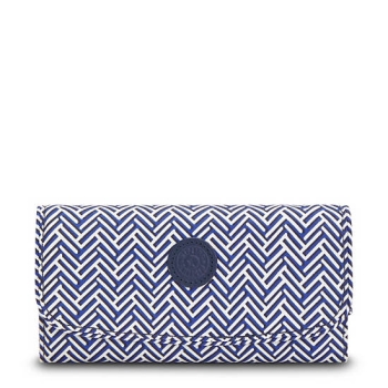 Kipling Money Land Printed Snap Wallets Blue | USA-70QYJC