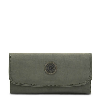 Kipling Money Land Snap Wallets Green | USA-04LXKE