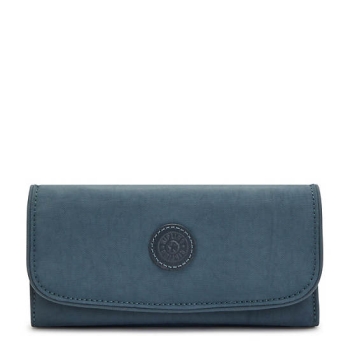 Kipling Money Land Snap Wallets Navy Grey | USA-73ZHWL