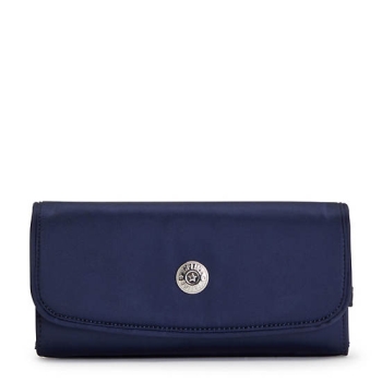 Kipling Money Land Snap Wallets Navy | USA-54LCED