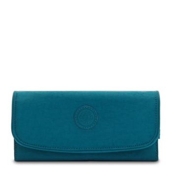 Kipling Money Land Snap Wallets Turquoise | USA-70JEVR