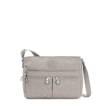 Kipling New Angie Crossbody Bags Grey | USA-16VFRP