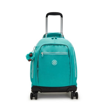 Kipling New Zea 15" Laptop Rolling Backpacks Turquoise | USA-03IPGO