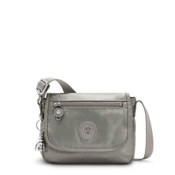 Kipling Sabian Metallic Crossbody Mini Bags Grey | USA-58JBNQ