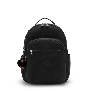 Kipling Seoul Large 15" Laptop Backpacks Black | USA-09PUCB