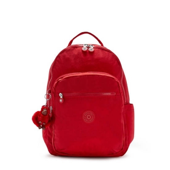 Kipling Seoul Large 15" Laptop Backpacks Red | USA-38ISOW