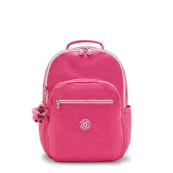 Kipling Seoul Large 15" Laptop Backpacks Pink | USA-71XGSB