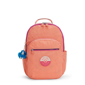 Kipling Seoul Large 15" Laptop Backpacks Orange | USA-73NUCD