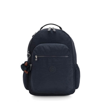 Kipling Seoul Large 15" Laptop Backpacks Navy | USA-79BNYE