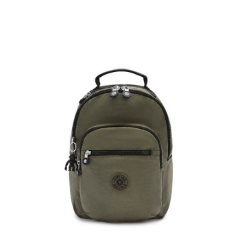 Kipling Seoul Small Classic Tablet Backpacks Green | USA-97URFP