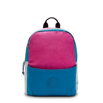 Kipling Sonnie 15" Laptop Backpacks Pink Blue | USA-46CDQH