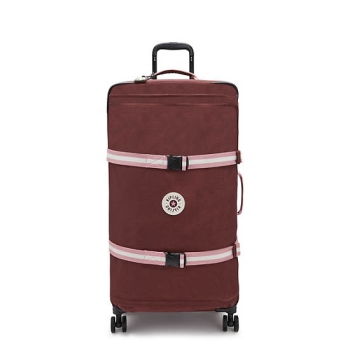 Kipling Spontaneous Large Rolling Suitcases Red | USA-50UNBL