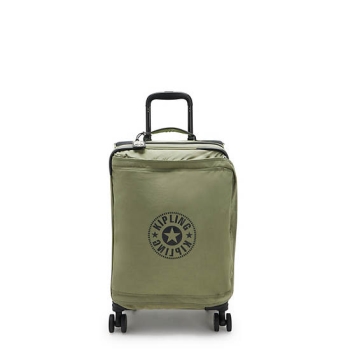 Kipling Spontaneous Small Rolling Suitcases Olive | USA-71MQRA