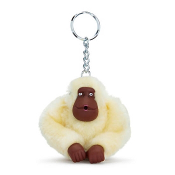 Kipling Sven Monkey Keychains White | USA-20STMH