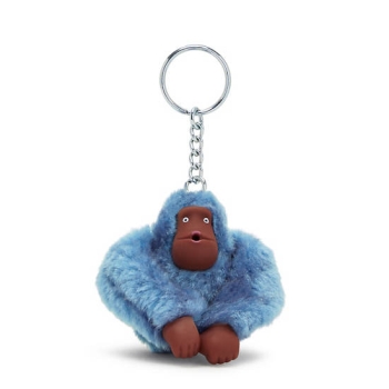 Kipling Sven Small Monkey Keychains Blue | USA-68IWVL