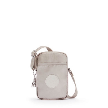 Kipling Tally Metallic Phone Bags Beige | USA-12UPGW