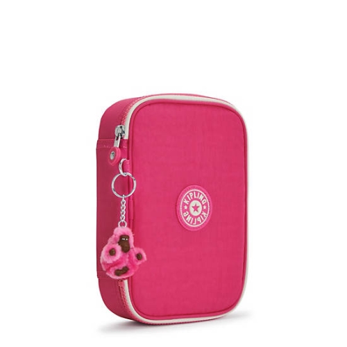 Kipling 100 Pens Classic Case Pouches Pink | USA-41KAFV