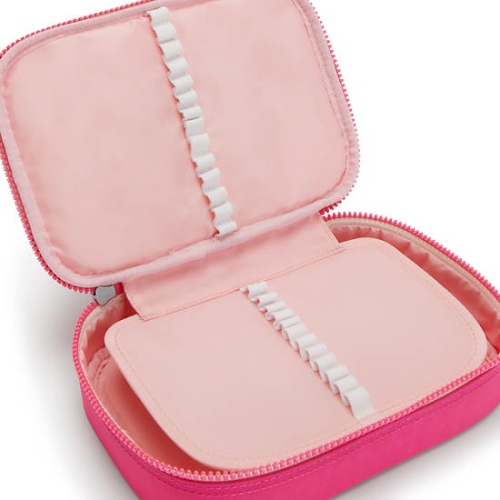 Kipling 100 Pens Classic Case Pouches Pink | USA-41KAFV