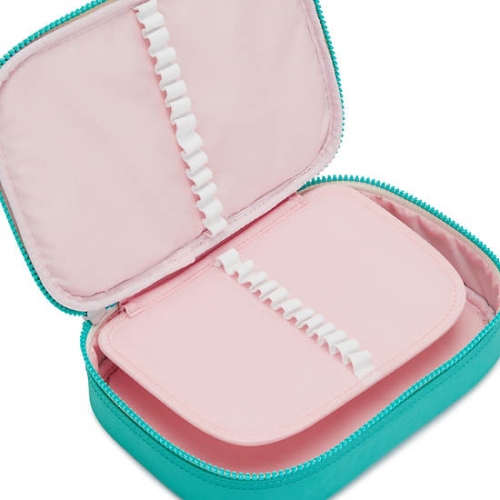 Kipling 100 Pens Classic Case Pouches Turquoise | USA-43HCJT